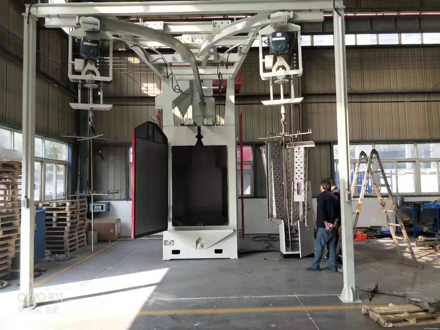 江蘇拋丸機除銹設(shè)備 湖南吊鉤式拋丸機-長沙Q3710掛鉤式拋丸除銹設(shè)備